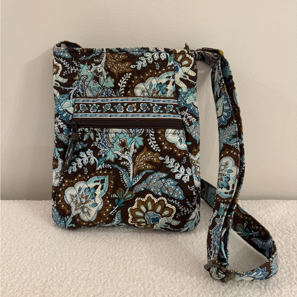 Vera Bradley Java Blue Hipster Crossbody Circa 2007